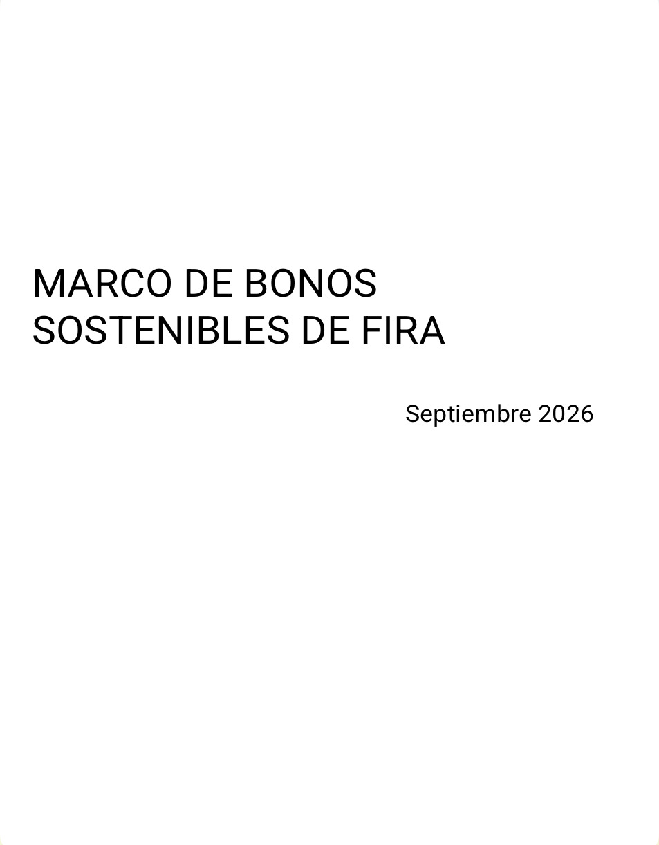 Sustainable Bond Framework