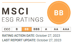 MSCI ESG Rating BBB